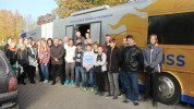 Tehnobuss Alojā ieinteresē daudz skolēnu Tehnobuss Alojā ieinteresē daudz skolēnu