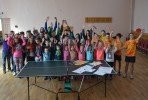 Ozolmuižas pamatskolā viesojas galda tenisisti no Rīgas
