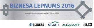 Lūdz pieteikties balvai BIZNESA LEPNUMS 2016!