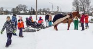Puikules kopienas centra Puikules muižā ar dažādām jautrām un sportiskām aktivitātēm norisinājās Sniega diena