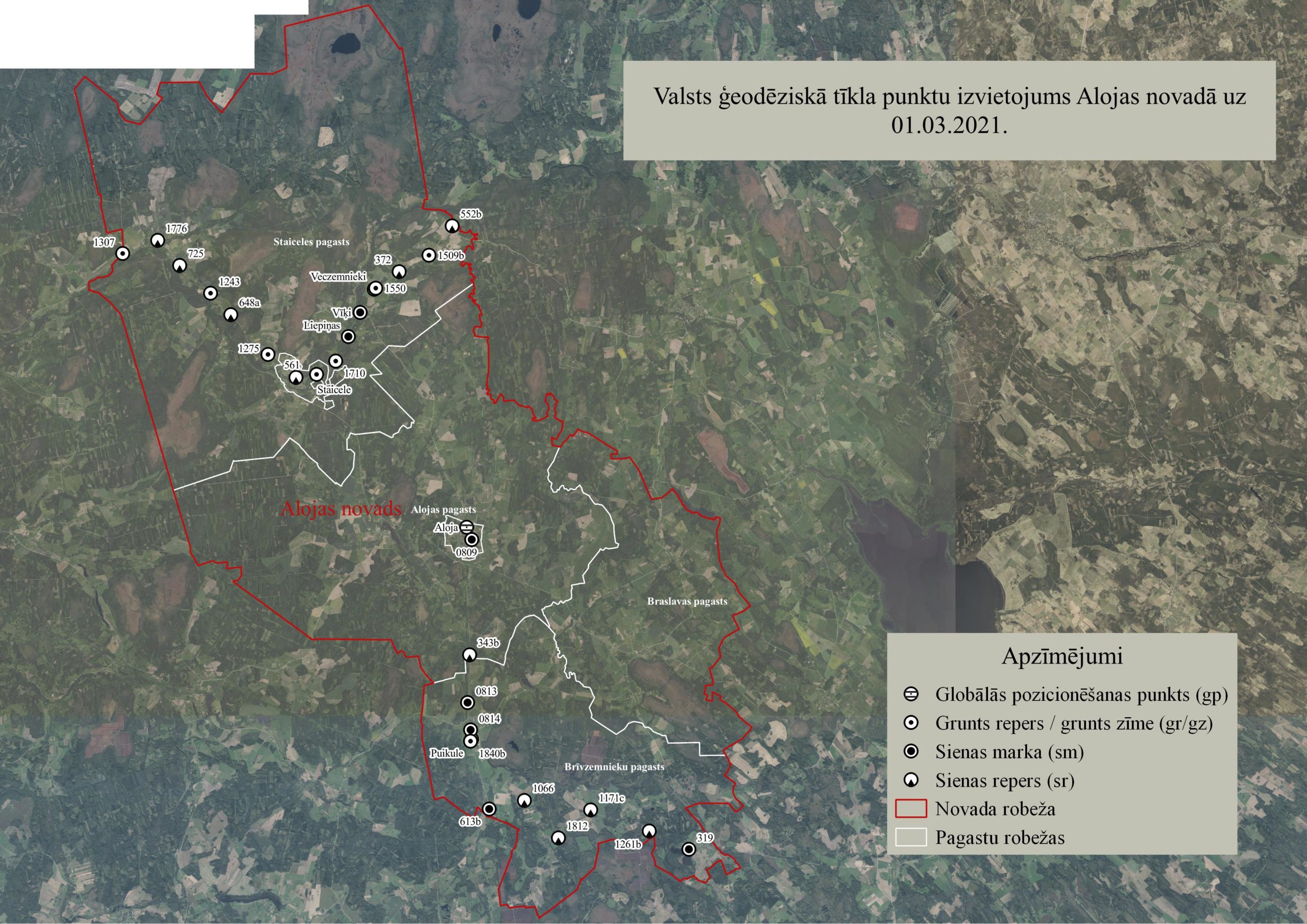 Latvijas Ģeotelpiskās informācijas aģentūra veiks valsts ģeodēziskā tīkla punktu apsekošanu