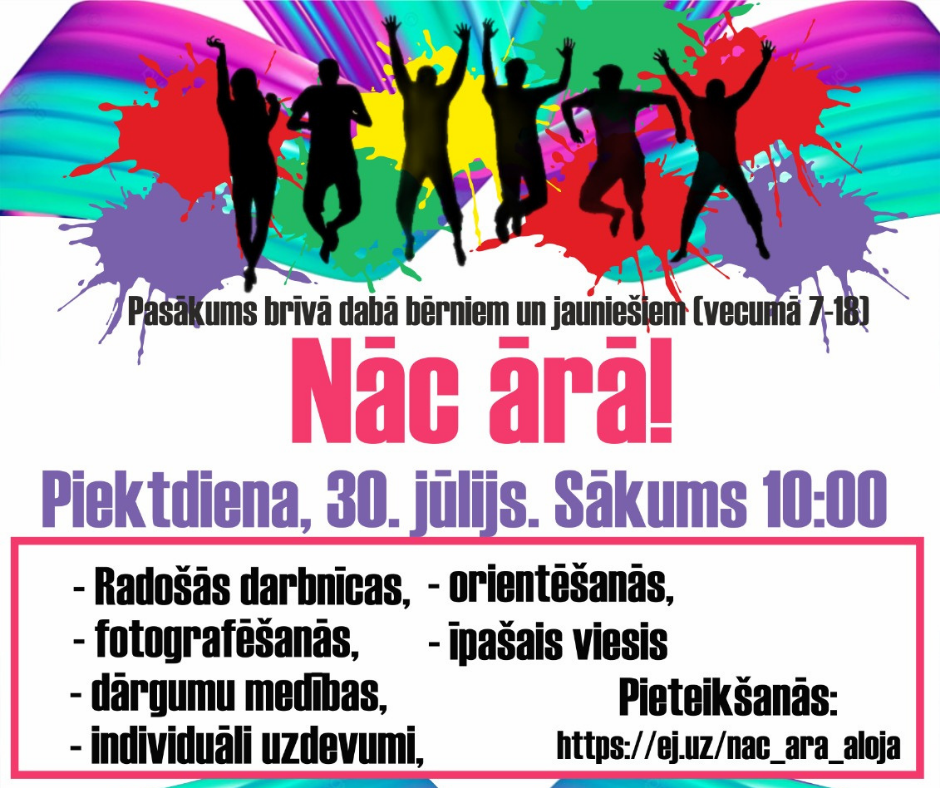 Bērnu un jauniešu pasākuma “Nāc ārā!” programma