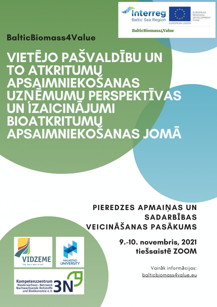 Atvērta pieteikšanās starptautiskai konferencei par pašvaldību un uzņēmumu perspektīvām un izaicinājumiem bioatkritumu apsaimniekošanā